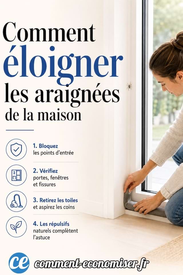 Pour que les araign&eacute;es n&rsquo;entrent pas dans votre maison, une astuce tr&egrave;s simple