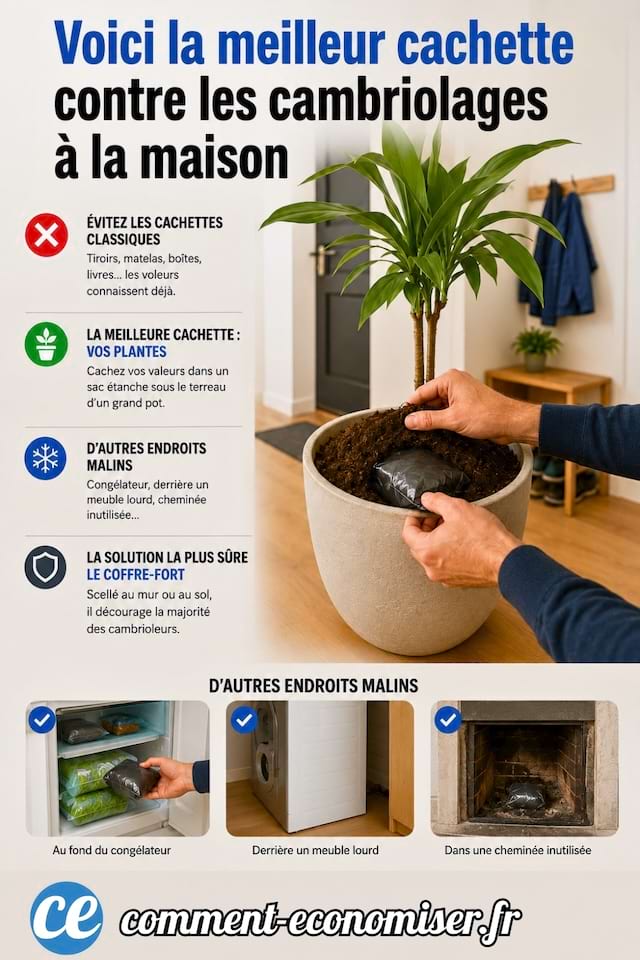 Voici o&ugrave; cacher ses objets de valeur &agrave; la maison