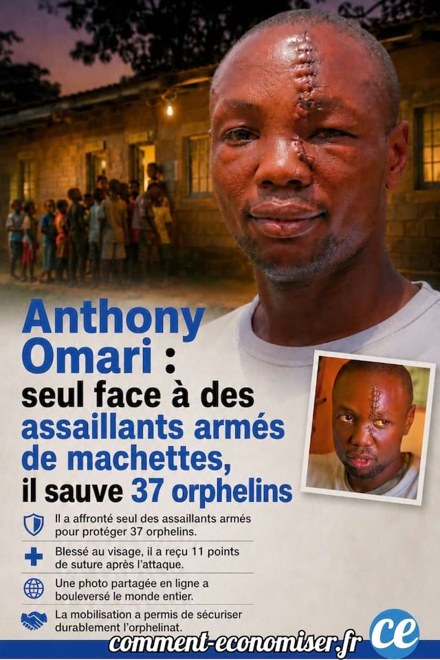 Anthony Omari : seul face &agrave; des assaillants arm&eacute;s de machettes, il sauve 37 orphelins malgr&eacute; un coup de machette au visage