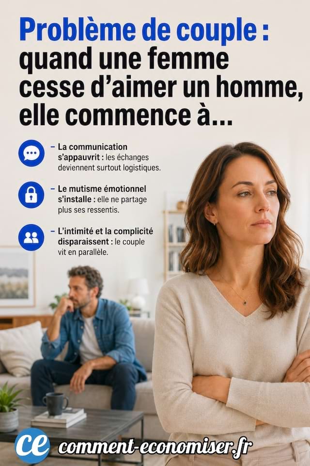 Quand une femme cesse d'aimer un homme, elle commence à...