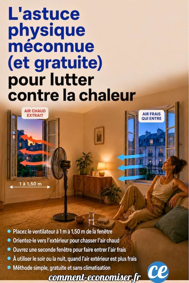 L'astuce physique méconnue (et gratuite) pour chasser l’air chaud