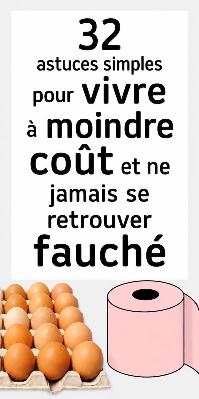 32 astuces simples pour vivre à moindre coût