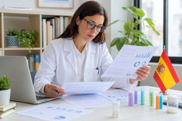 M&eacute;decin &eacute;tudiant des rapports sur l&rsquo;hom&eacute;opathie en Espagne.