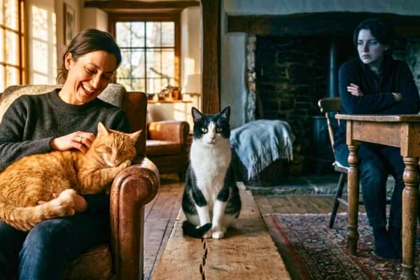 Une femme aimant les chats, une autre pas du tout