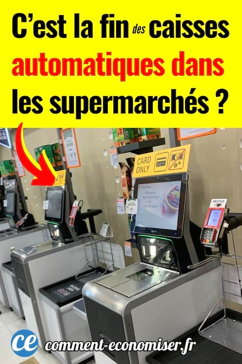 Des caisses automatiques dans un supermarch&eacute; qui ne sont plus utilis&eacute;s