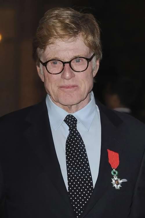 portrait de Robert Redford avec décoration