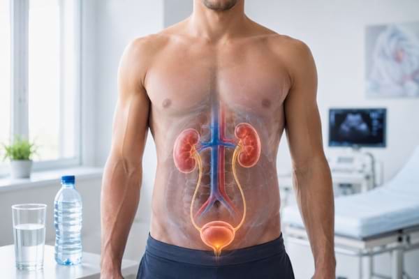 Le système rénale d'un homme