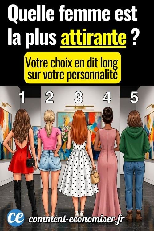 Cinq femmes vues de dos dans une galerie d&rsquo;art, styles vestimentaires vari&eacute;s et num&eacute;rot&eacute;es de 1 &agrave; 5