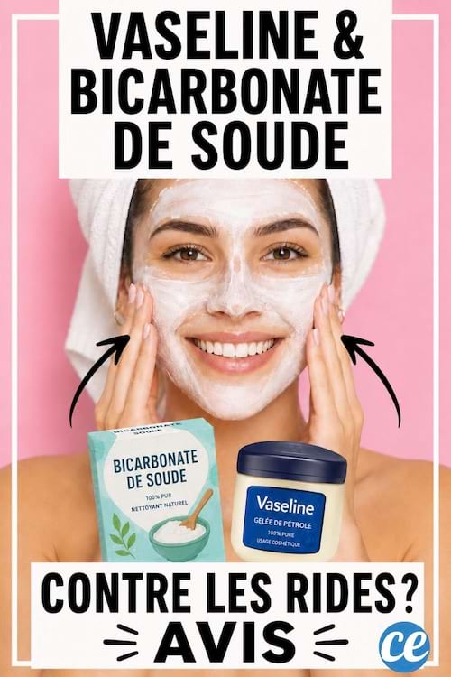 un masque de bicarbonate et vaseline contre les rides