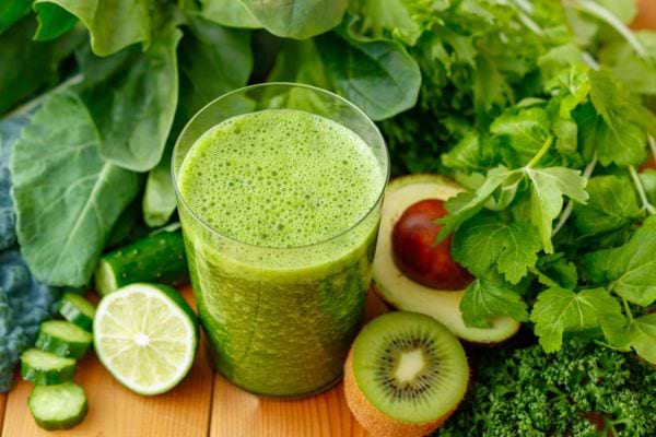 smoothie de l&eacute;gumes verts