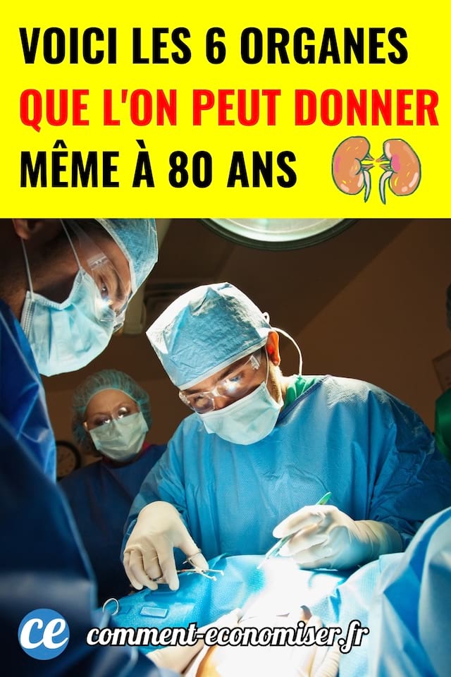 les 6 organes que l'on peut donner m&ecirc;me &agrave; 80 ans