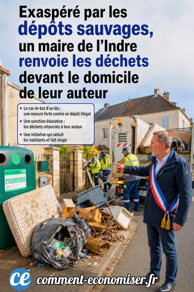 un maire de l'Indre renvoie les déchets devant le domicile de leur auteur