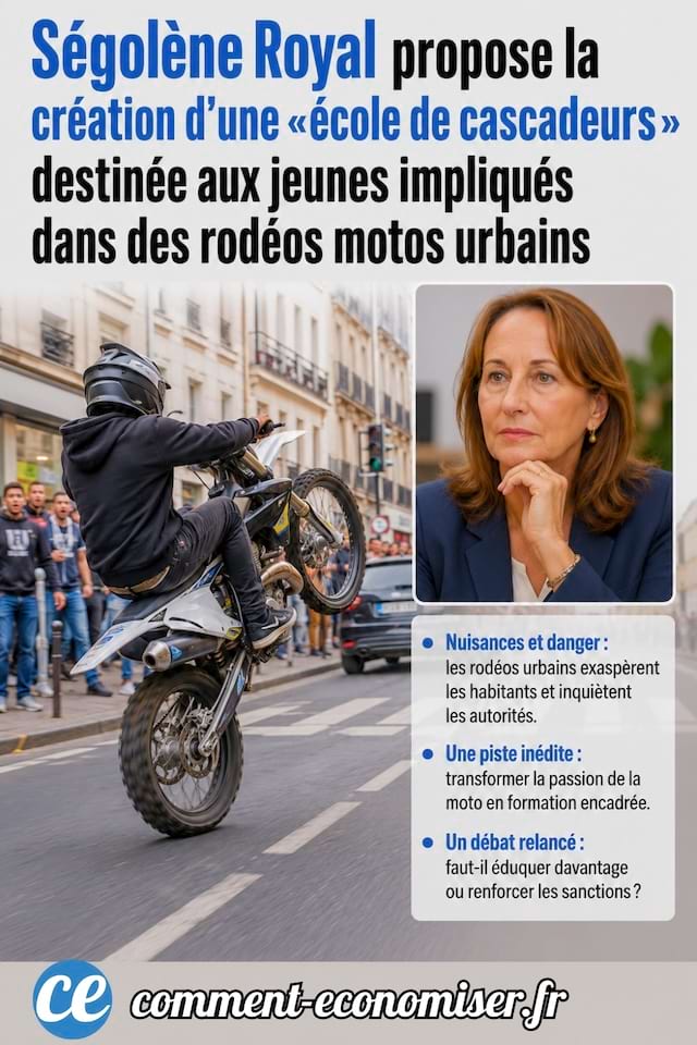 S&eacute;gol&egrave;ne Royal propose la cr&eacute;ation d'une &laquo;&eacute;cole de cascadeurs&raquo; 