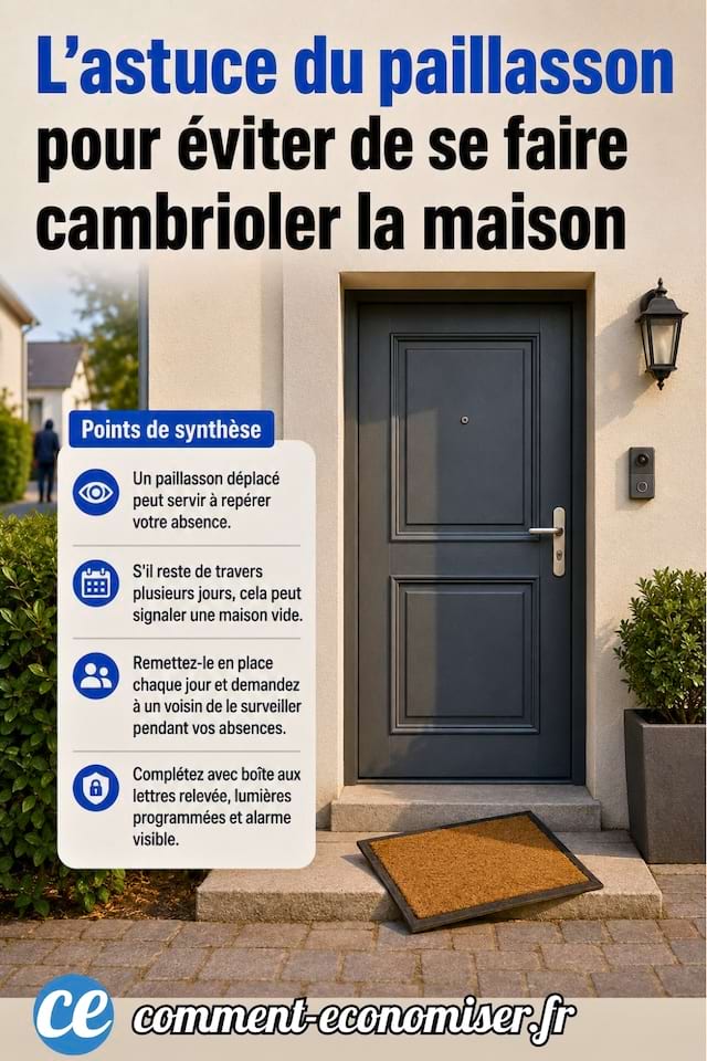L'astuce du paillasson pour éviter de se faire cambrioler (toute l'année)