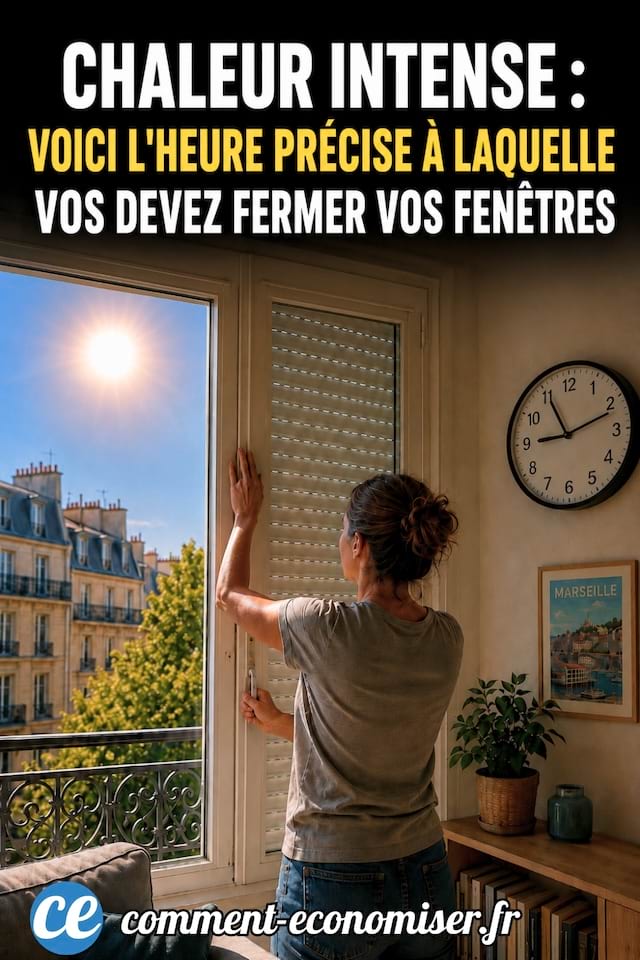 Chaleur intense : voici l'heure pr&eacute;cise &agrave; laquelle vous devez fermer vos fen&ecirc;tres 