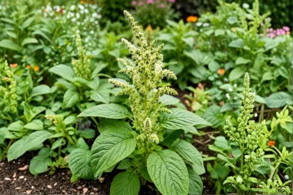 amarante blanche dans un jardin