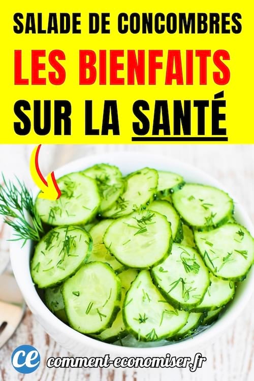 les bienfaits d'une salade de concombre sur la santé