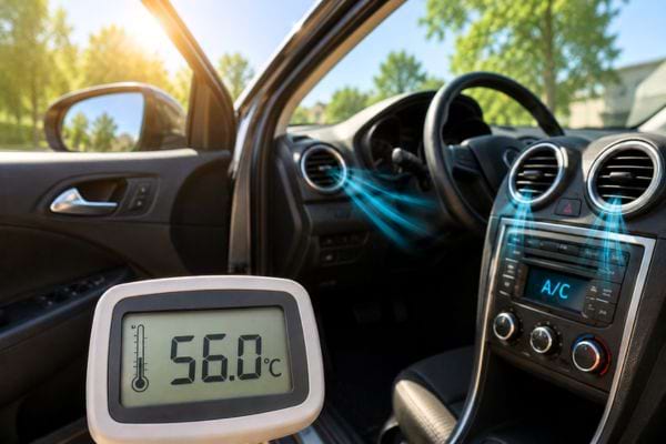 climatisation de voiture à fond malgré chaleur extrème à l'extérieur