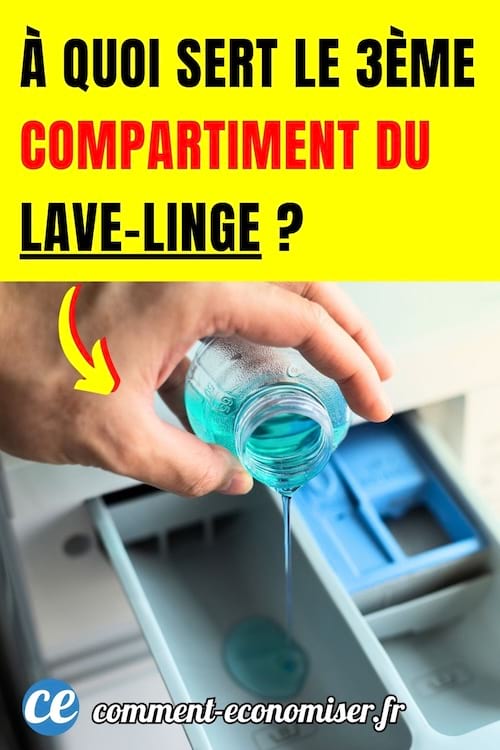 une personne verse de l'adoucissant dans le bac de la machine &agrave; laver