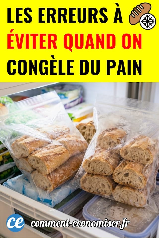 Du pain congelé de la bonne manière