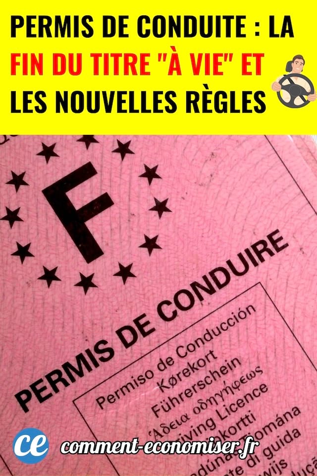 Un ancien permis de conduire français