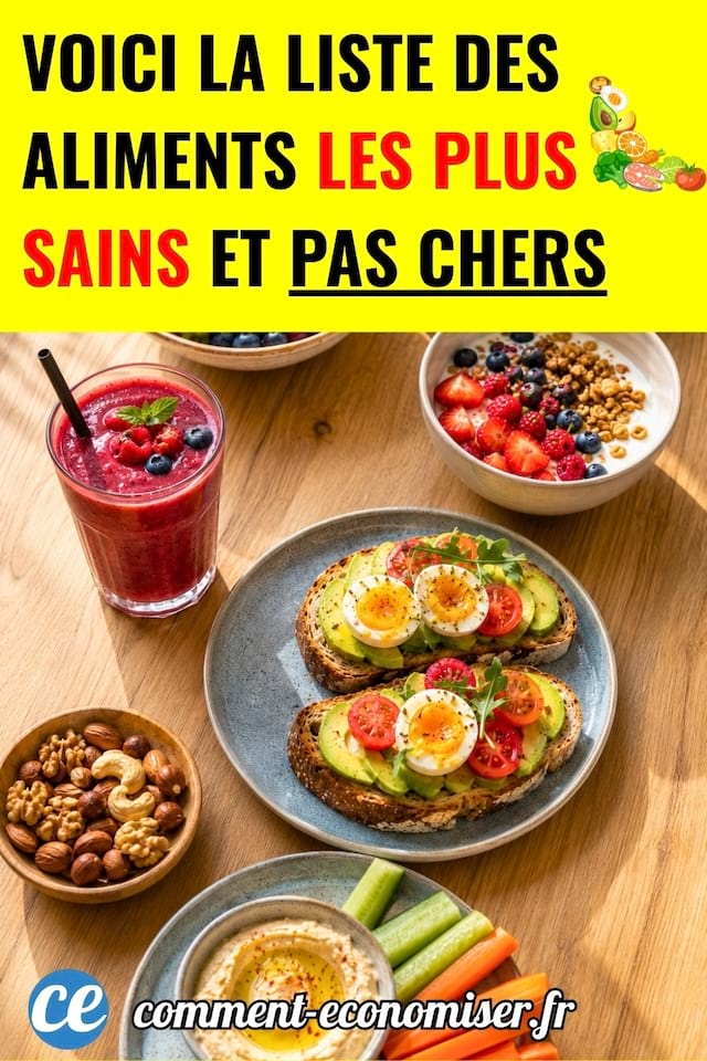 Des aliments sains sur une table