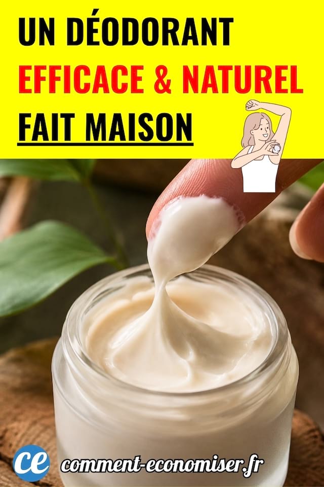 Un pot de déodorant fait maison