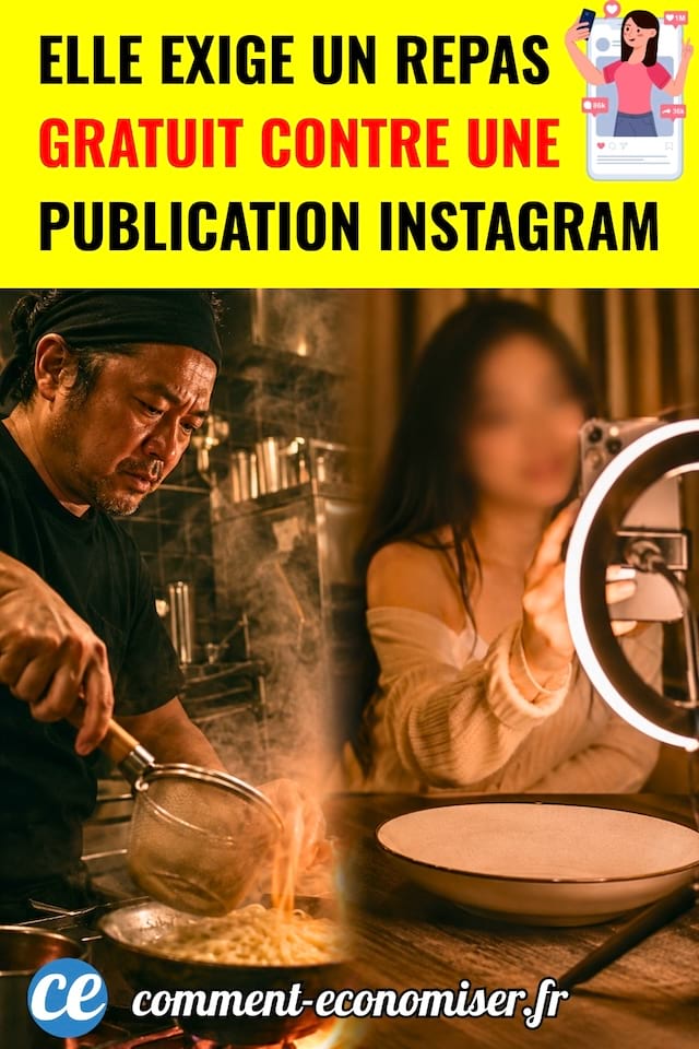 Un chef de restaurant et une infuenceuse