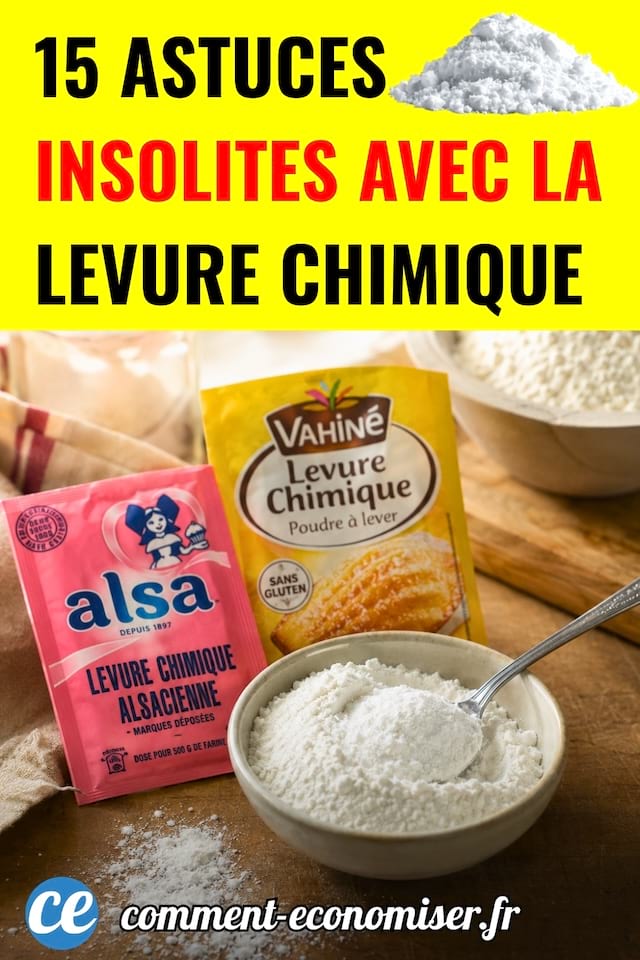 De ma levure chimique en sachet et en poudre