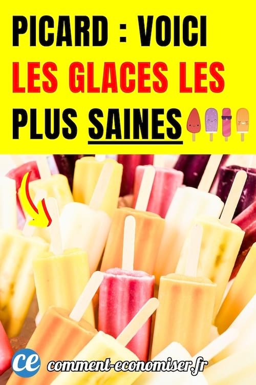 des glaces aux fruits saines