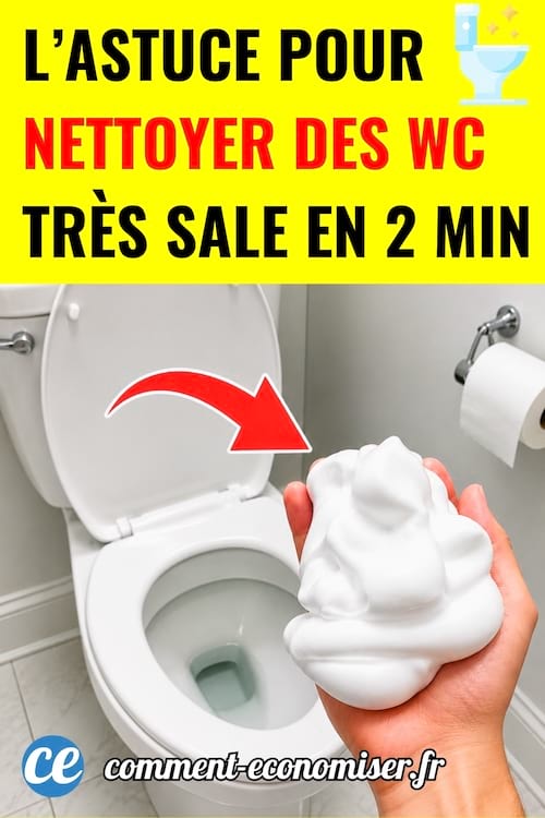 Des toilettes propres grâce à la mousse à raser