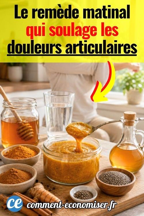 Remède au curcuma avec miel, vinaigre de cidre et graines de chia contre les douleurs articulaires