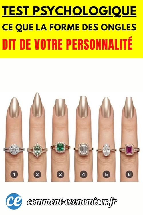 test psychologique pour choisir la forme d'ongles préférée et découvrir sa personnalité