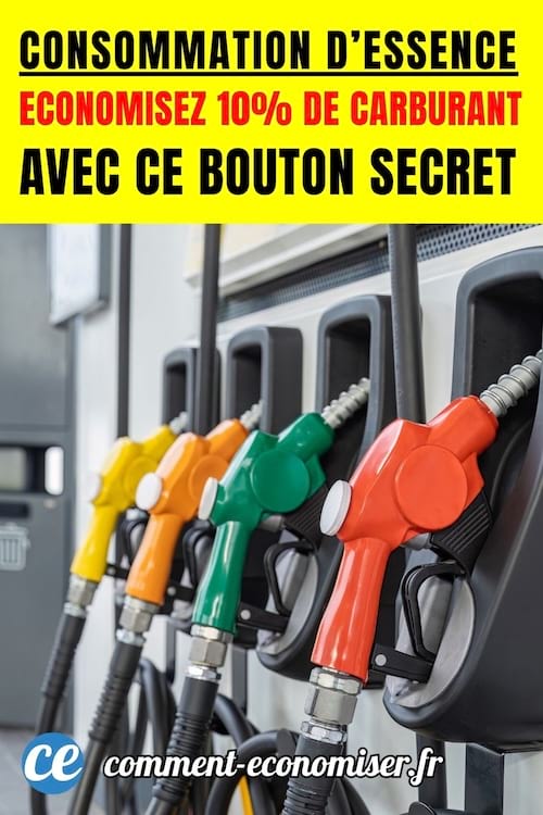 des pistolets dans une station d'essence pour faire des économies d'essence