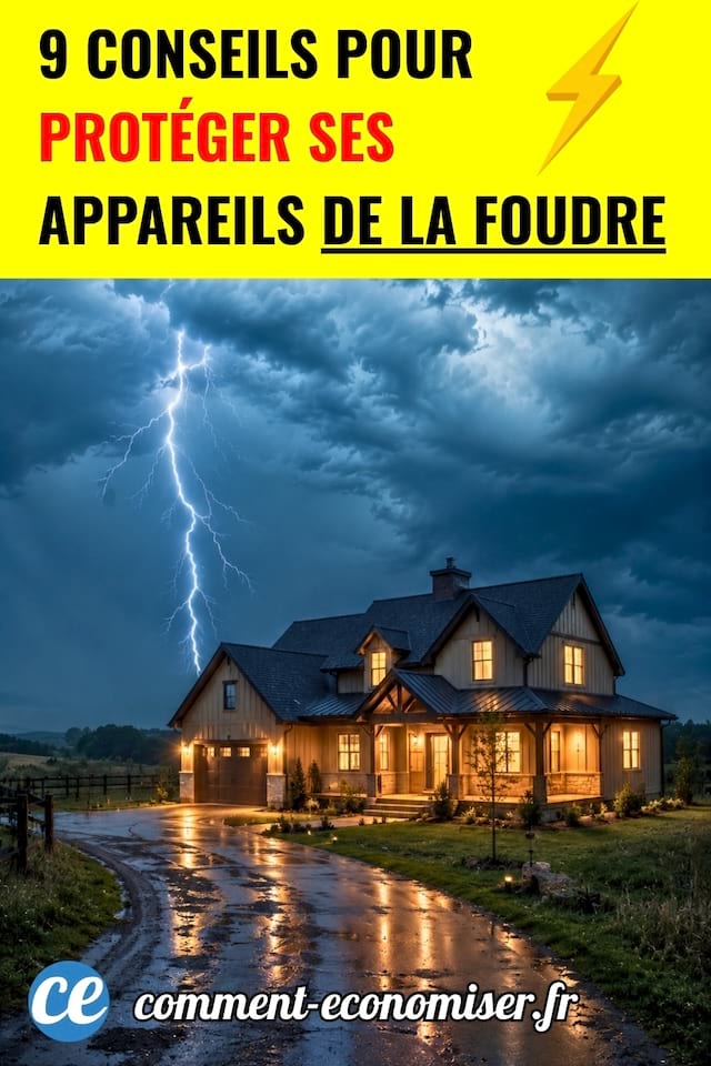 De la foudre qui s'abat sur une maison