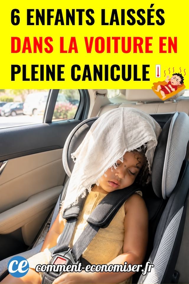 Un enfant laissé dans une voiture en plaine canicule
