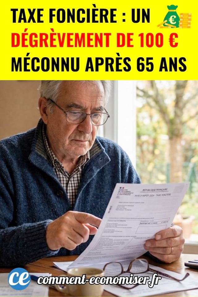 Un retraité qui regarde sa taxe foncière