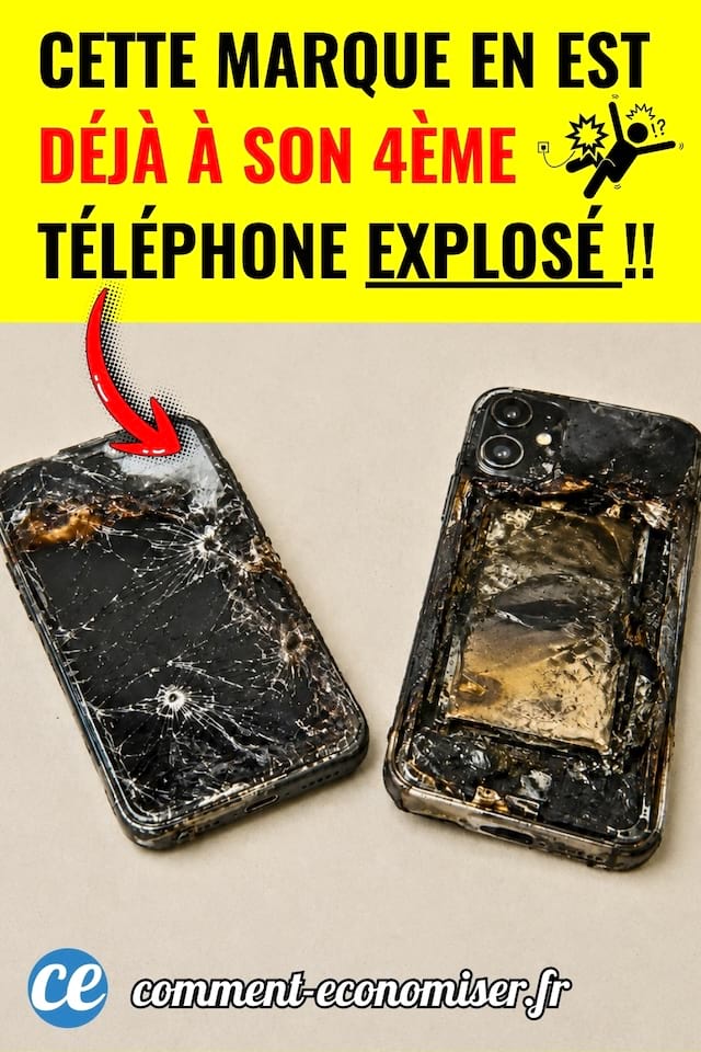 2 t&eacute;l&eacute;phone cote &agrave; cote brul&eacute;s suite &agrave; une explosion de la batterie