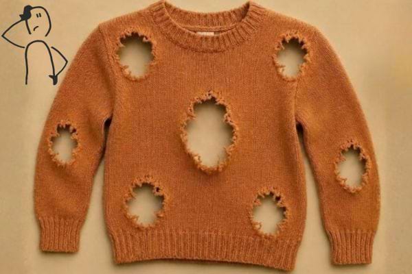 comment r&eacute;soudre le d&eacute;fi du pull trou&eacute;