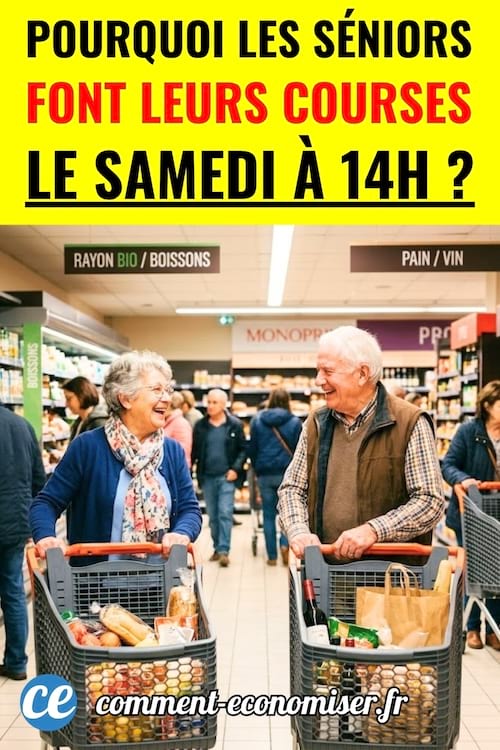 Des seniors qui font leurs courses le samedi au supermarch&eacute;