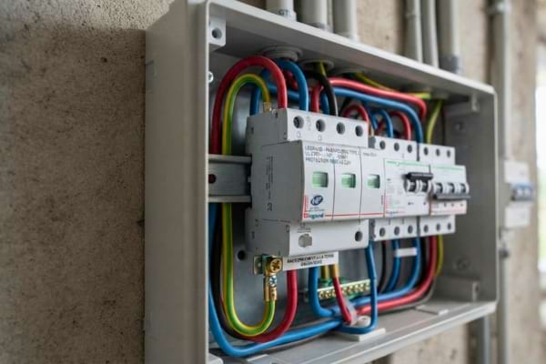 Un parafoudre sur tableau électrique