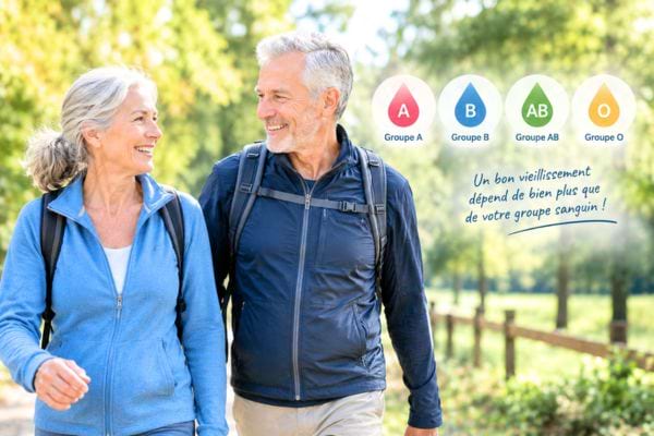 couple sénior en bonne santé qui marche dans la nature