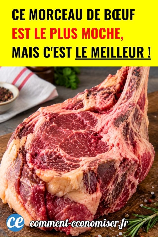 Une cote de boeuf crue assez moche mais bonne en goût