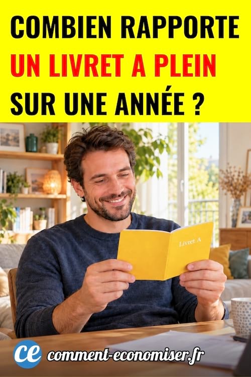 un homme content qui regarde combien lui rapporte son livret A
