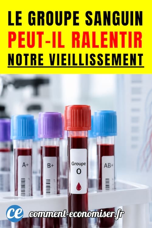 des tubes de prélèvement sanguin avec une étiquette avec le groupe sanguin