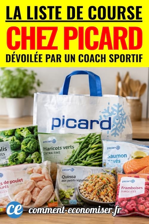 Liste de courses Picard pour le sport