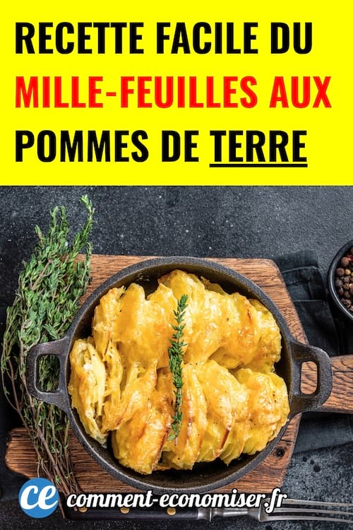 un mille feuille de pommes de terre dans des ramequins individuels