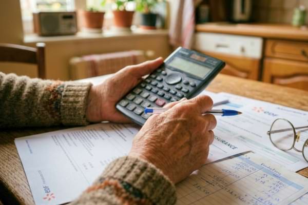 Un retraité qui fait ses comptes