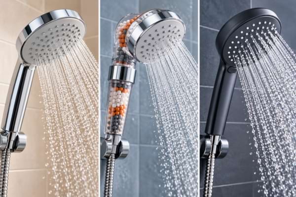 Les 3 meilleurs pommeaux de douche cote à cote