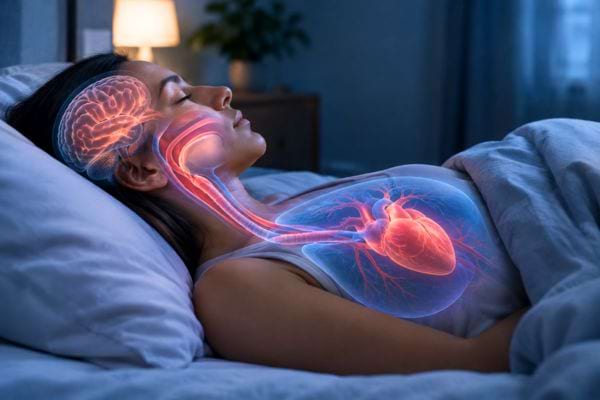 pourquoi dormir sur le dos peut gêner la respiration